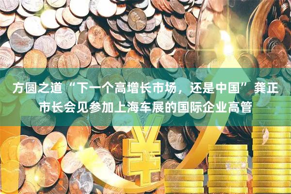 方圆之道 “下一个高增长市场，还是中国” 龚正市长会见参加上海车展的国际企业高管