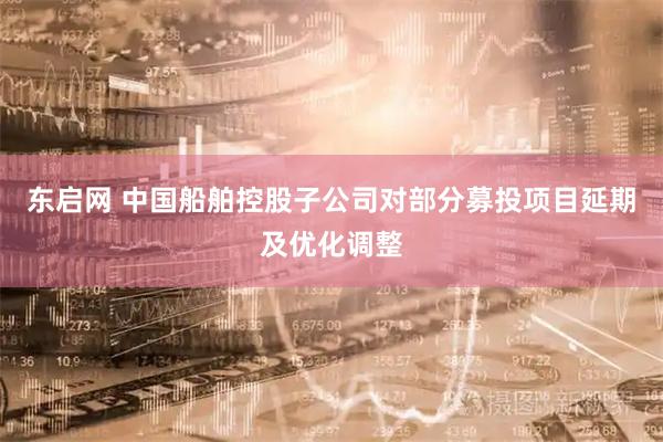东启网 中国船舶控股子公司对部分募投项目延期及优化调整