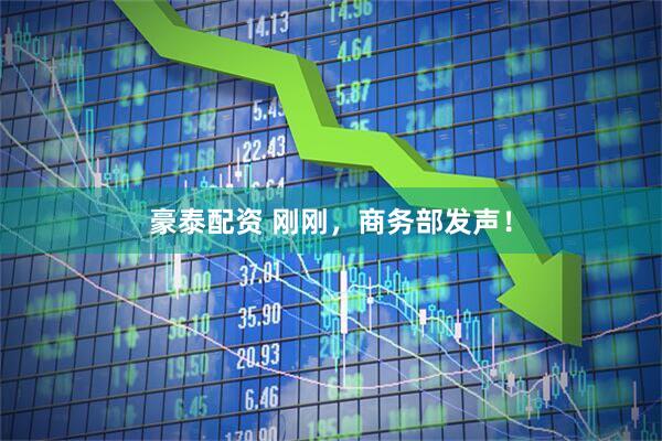 豪泰配资 刚刚，商务部发声！